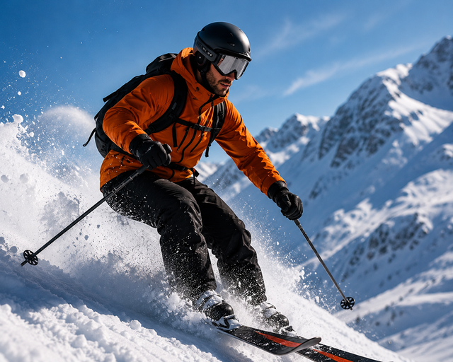 The Athlete in the mountains